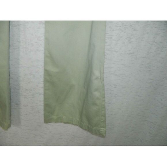 Gold Hawk Pants Mint Green Khakis Flare Leg Flat Front Size 8 - Picture 4 of 8